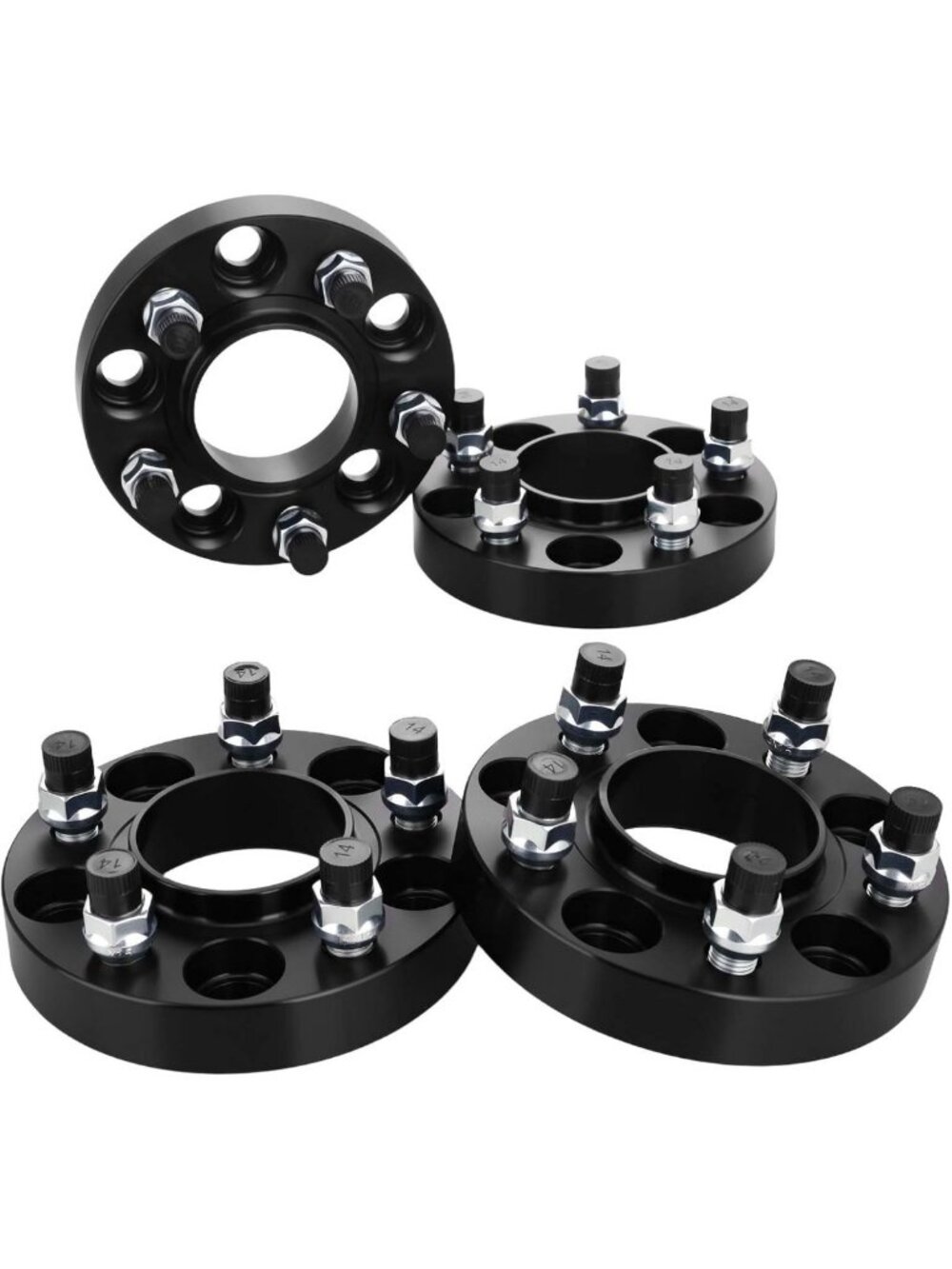 4PK Wheel Spacers 5x114.3mm, 1" Thickness, 70.5mm Hub Bore for Ford Mustang